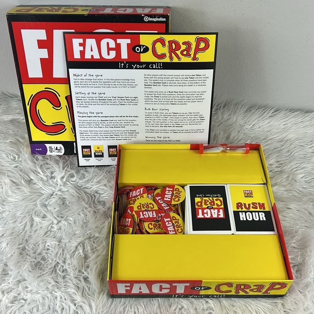 Imagination Fact or Crap Board Game - Picture 3 of 3